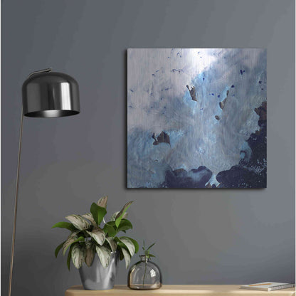 Luxe Metal Art 'Earth as Art: Greenland Coast' Metal Wall Art,24x24