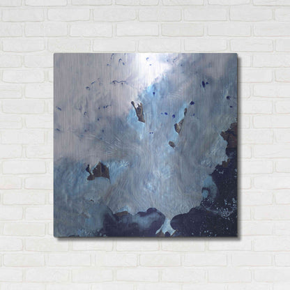 Luxe Metal Art 'Earth as Art: Greenland Coast' Metal Wall Art,36x36