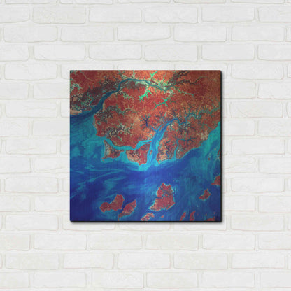 Luxe Metal Art 'Earth as Art: Guinea-Bissau' Metal Wall Art,24x24