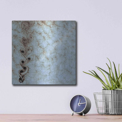 Luxe Metal Art 'Earth as Art: Karman Vortices' Metal Wall Art,12x12