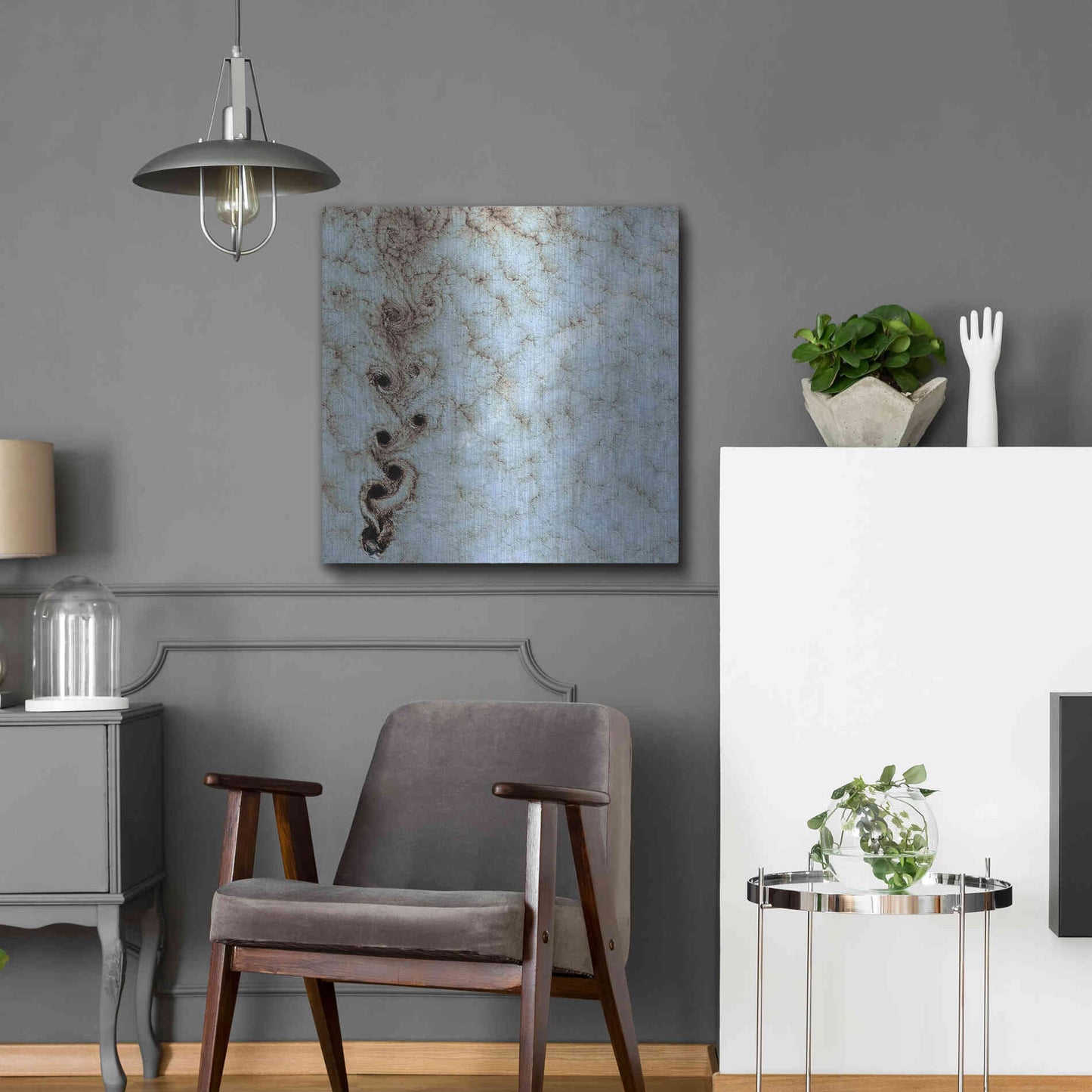 Luxe Metal Art 'Earth as Art: Karman Vortices' Metal Wall Art,24x24