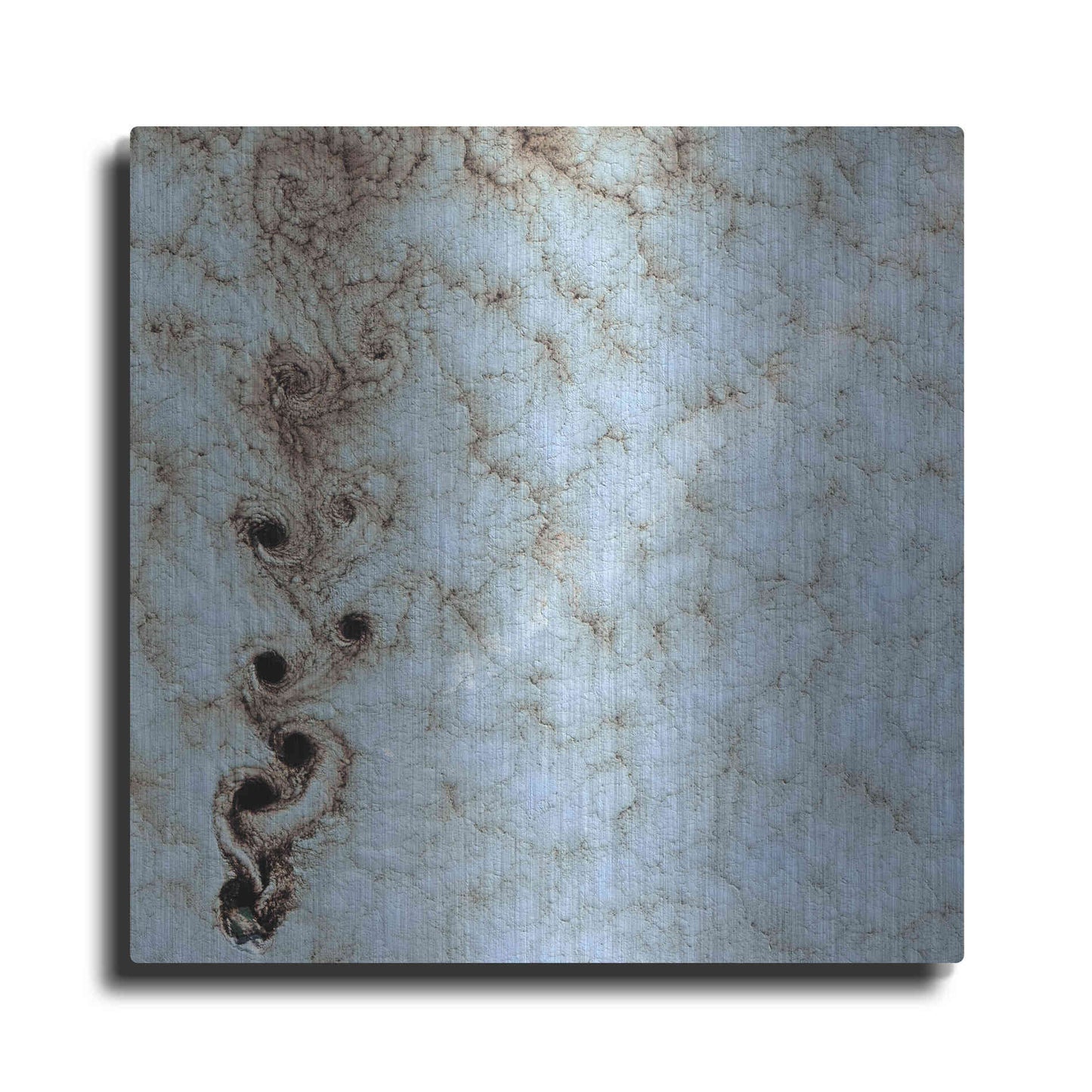 Luxe Metal Art 'Earth as Art: Karman Vortices' Metal Wall Art