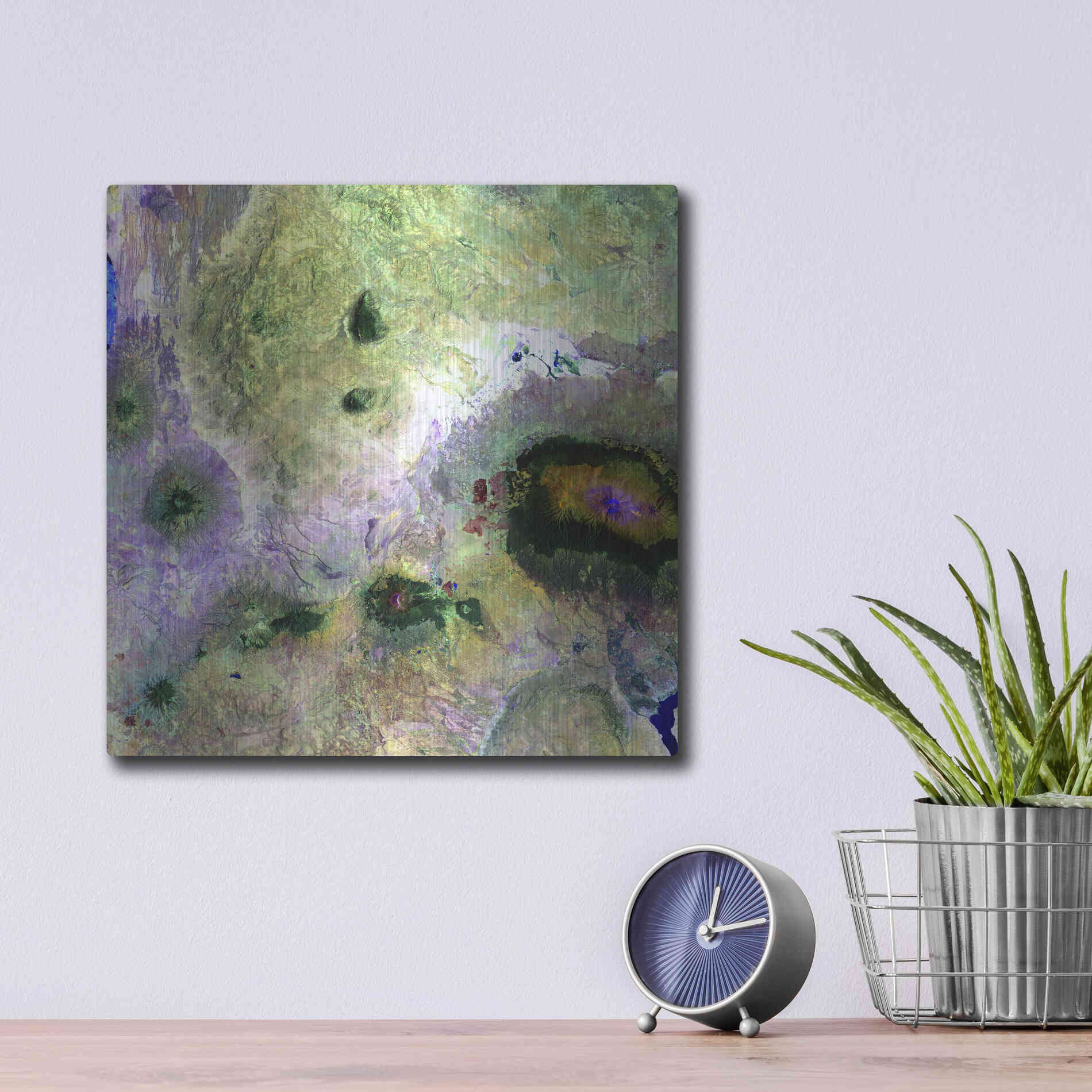 Luxe Metal Art 'Earth as Art: Kilimanjaro' Metal Wall Art,12x12
