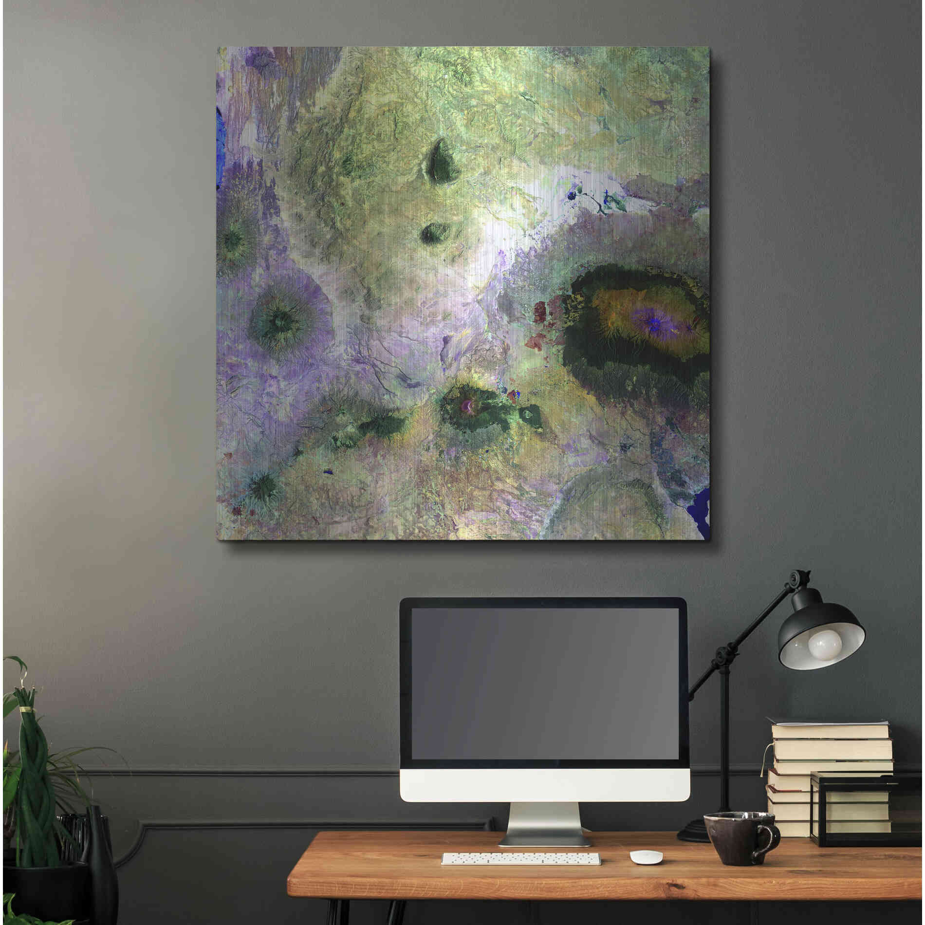 Luxe Metal Art 'Earth as Art: Kilimanjaro' Metal Wall Art,36x36