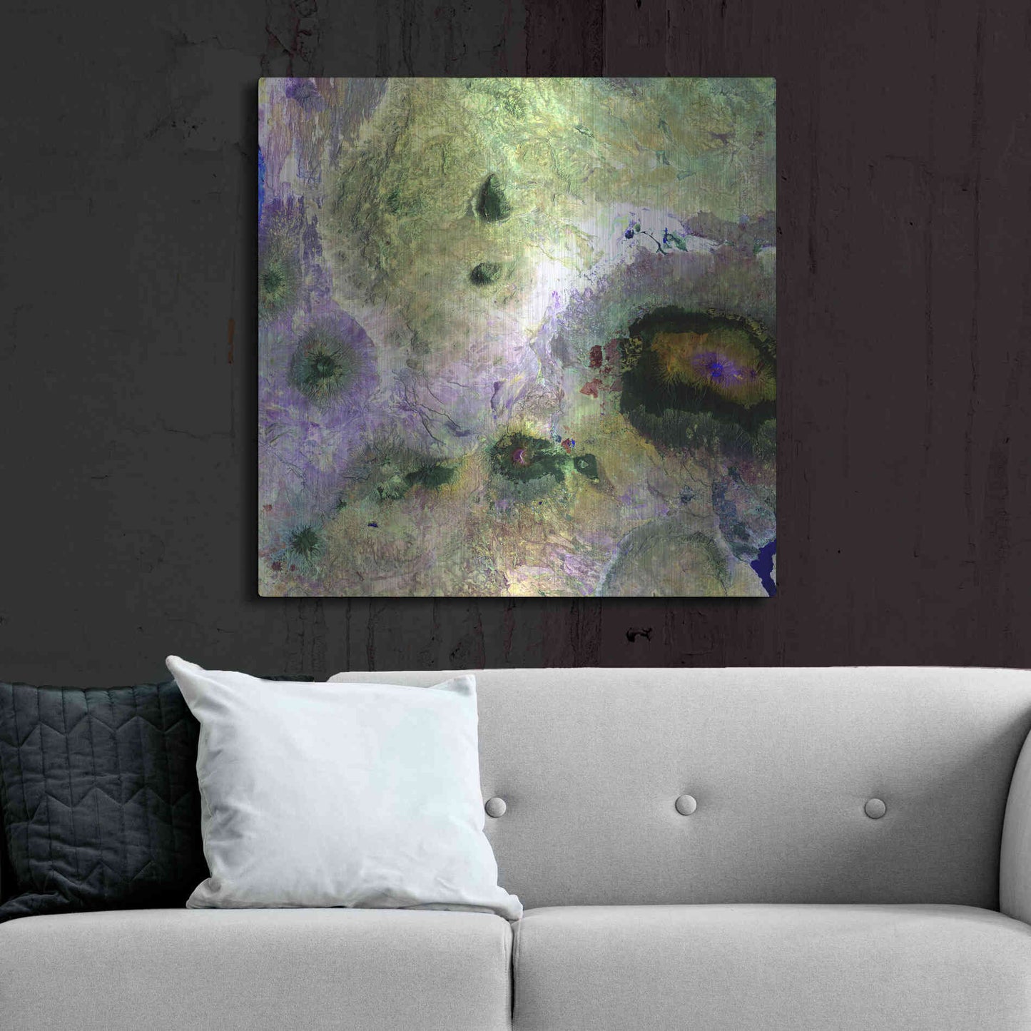 Luxe Metal Art 'Earth as Art: Kilimanjaro' Metal Wall Art,36x36