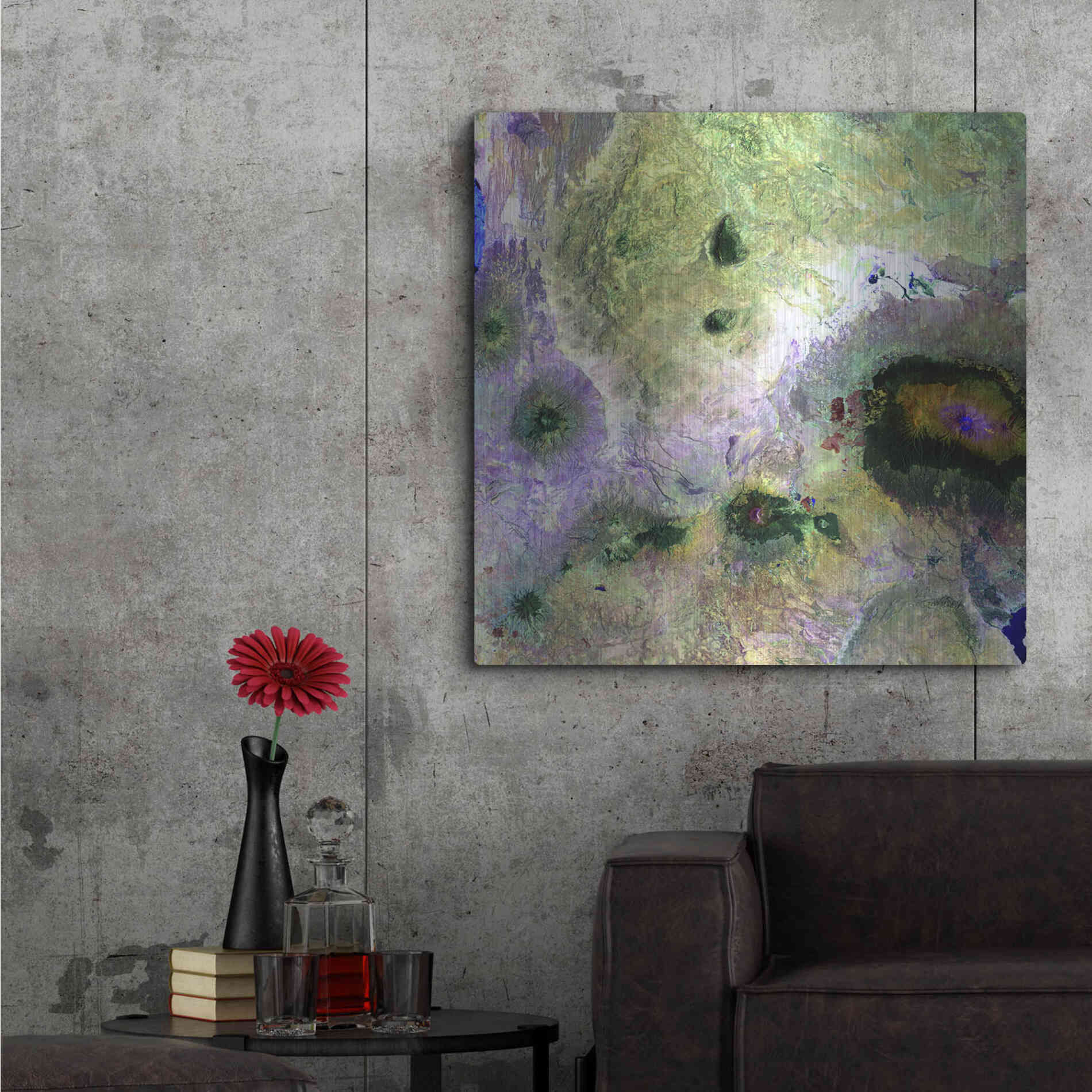 Luxe Metal Art 'Earth as Art: Kilimanjaro' Metal Wall Art,36x36
