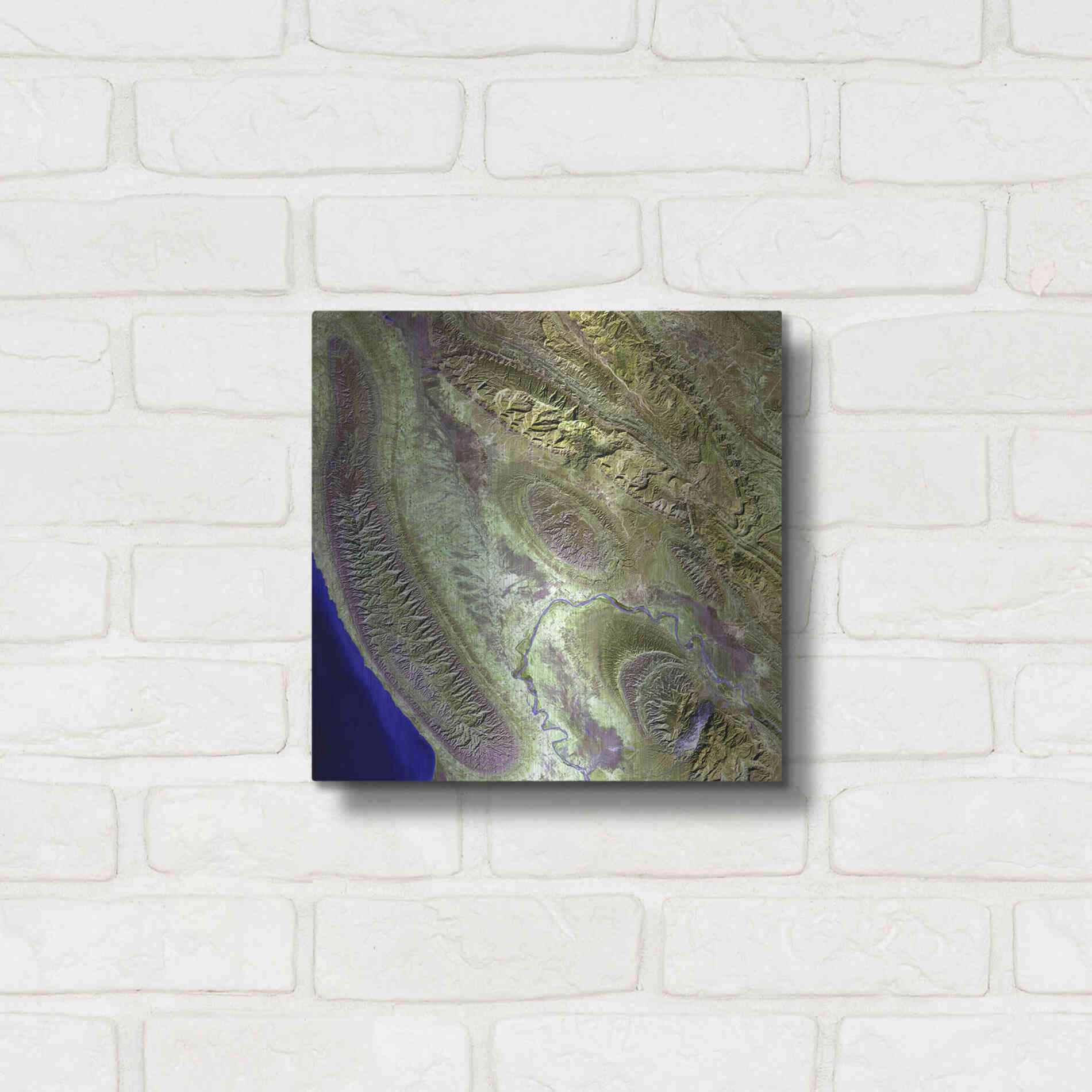 Luxe Metal Art 'Earth as Art: Konari' Metal Wall Art,12x12
