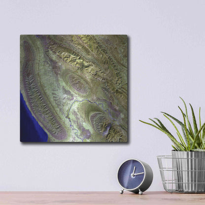 Luxe Metal Art 'Earth as Art: Konari' Metal Wall Art,12x12