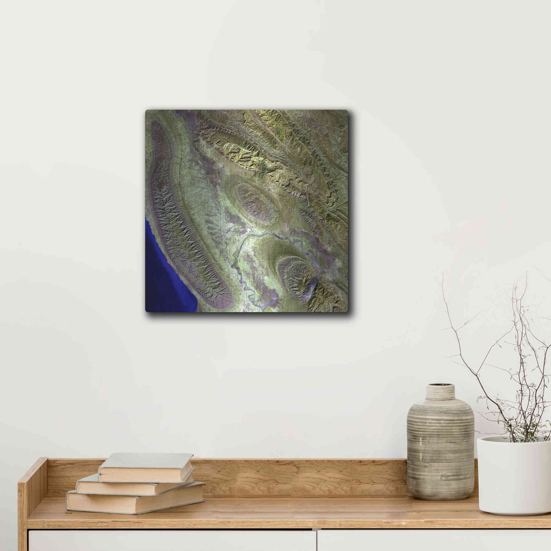 Luxe Metal Art 'Earth as Art: Konari' Metal Wall Art,12x12