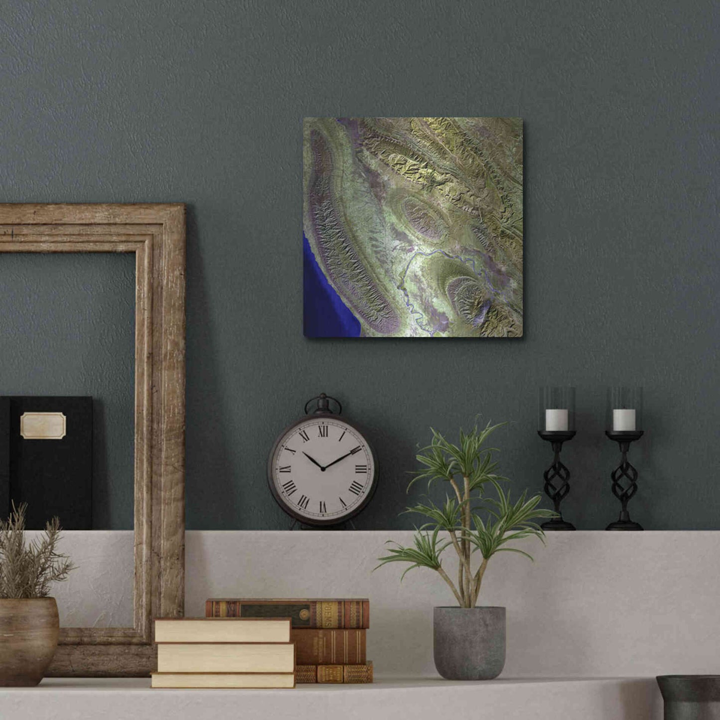 Luxe Metal Art 'Earth as Art: Konari' Metal Wall Art,12x12