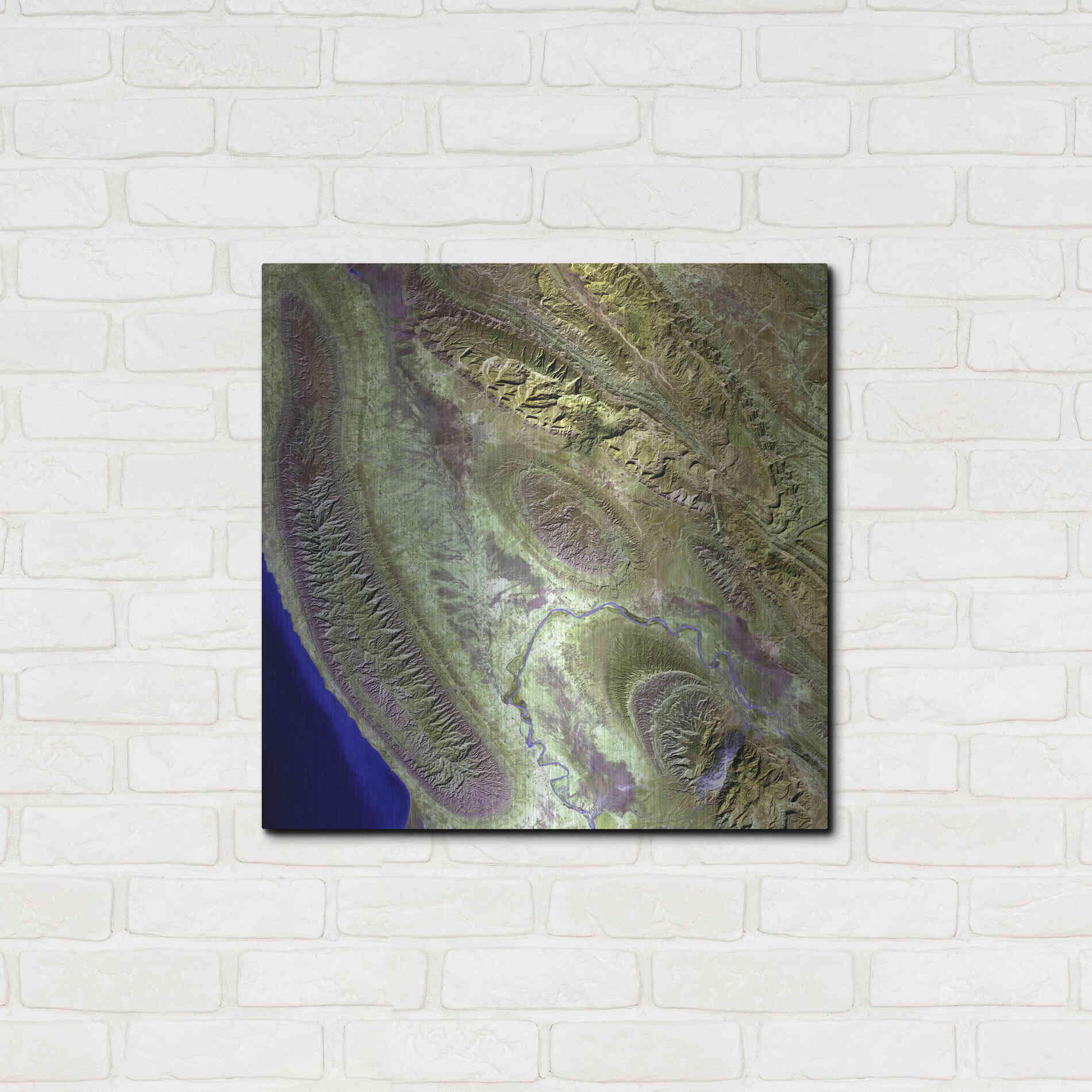 Luxe Metal Art 'Earth as Art: Konari' Metal Wall Art,24x24