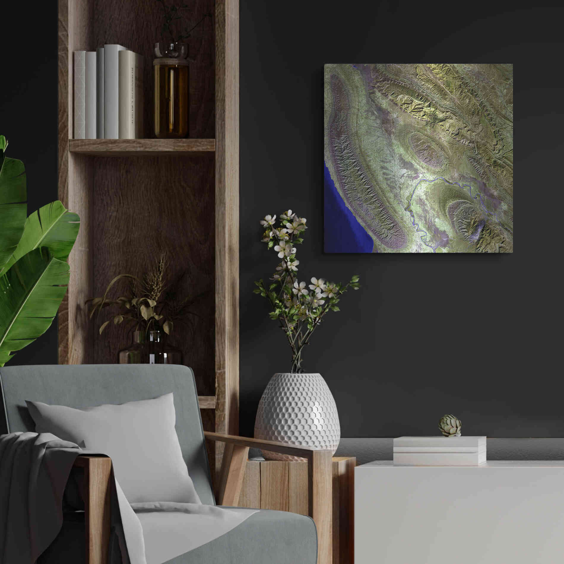 Luxe Metal Art 'Earth as Art: Konari' Metal Wall Art,24x24