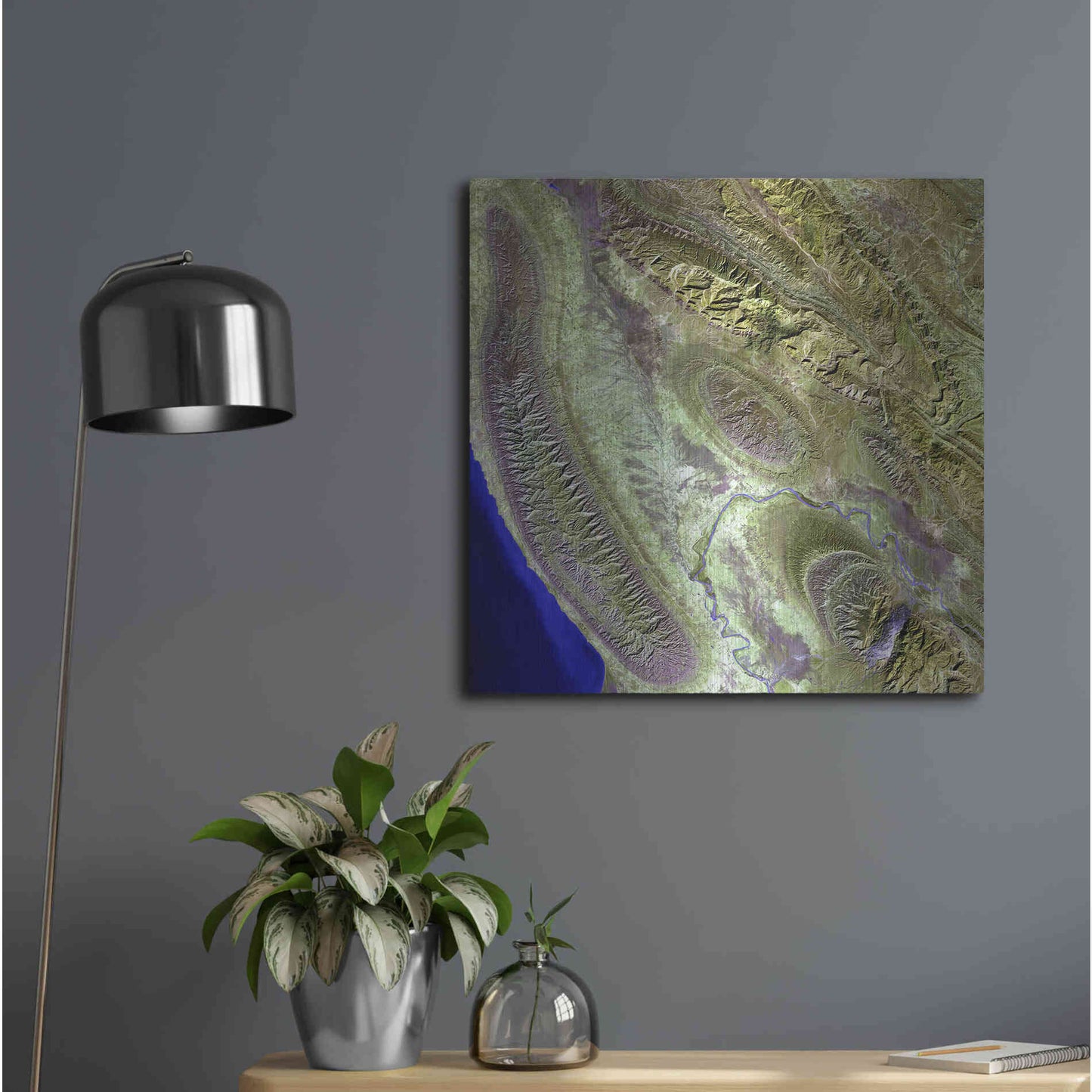 Luxe Metal Art 'Earth as Art: Konari' Metal Wall Art,24x24