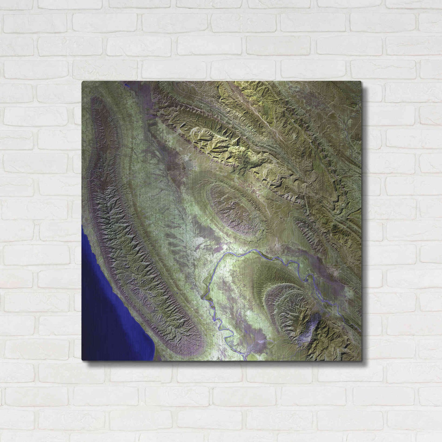 Luxe Metal Art 'Earth as Art: Konari' Metal Wall Art,36x36