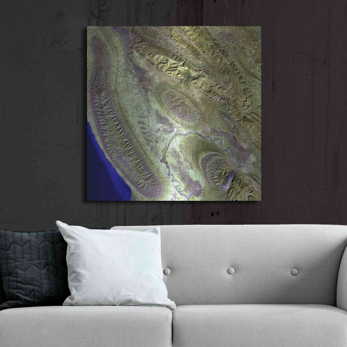 Luxe Metal Art 'Earth as Art: Konari' Metal Wall Art,36x36