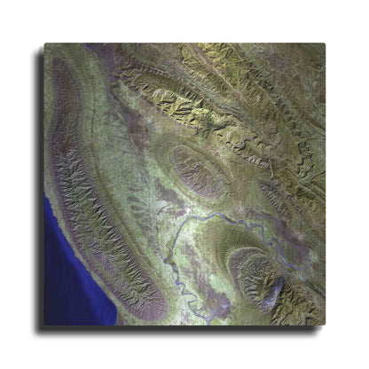 Luxe Metal Art 'Earth as Art: Konari' Metal Wall Art