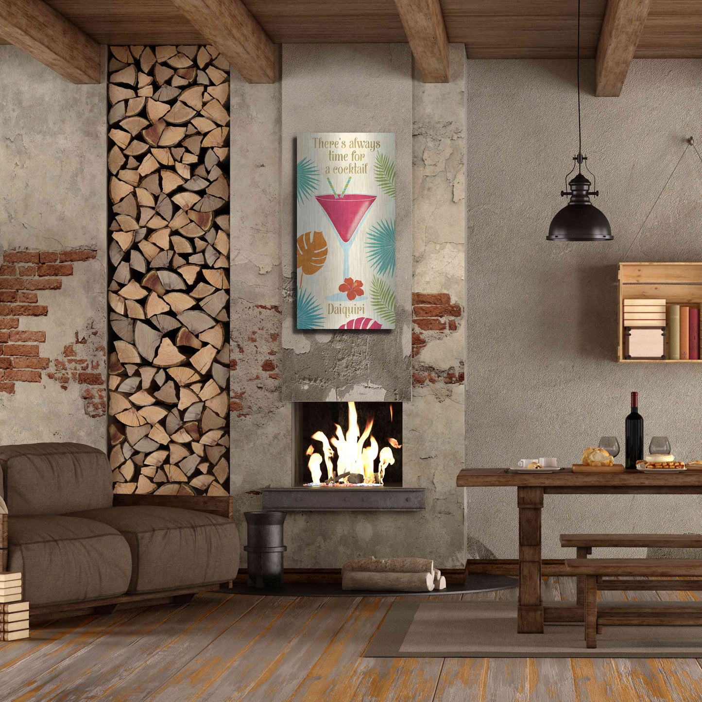 Luxe Metal Art 'Exotic Breeze XIII' by Veronique Charron, Metal Wall Art,24x48