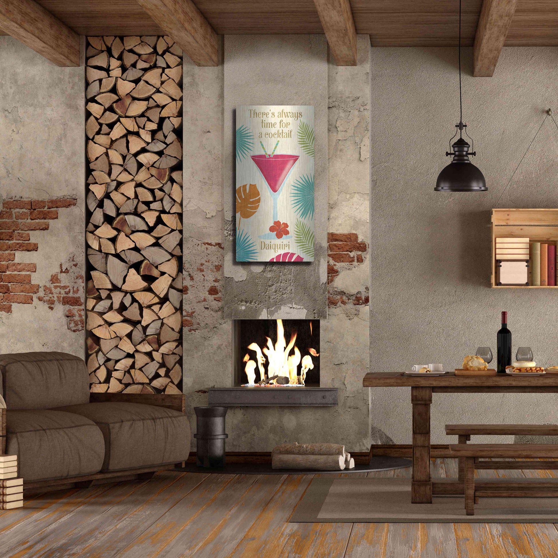 Luxe Metal Art 'Exotic Breeze XIII' by Veronique Charron, Metal Wall Art,24x48