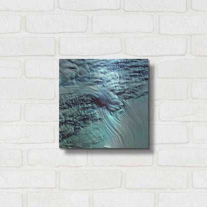 Luxe Metal Art 'Earth as Art: Lambert Glacier' Metal Wall Art,12x12