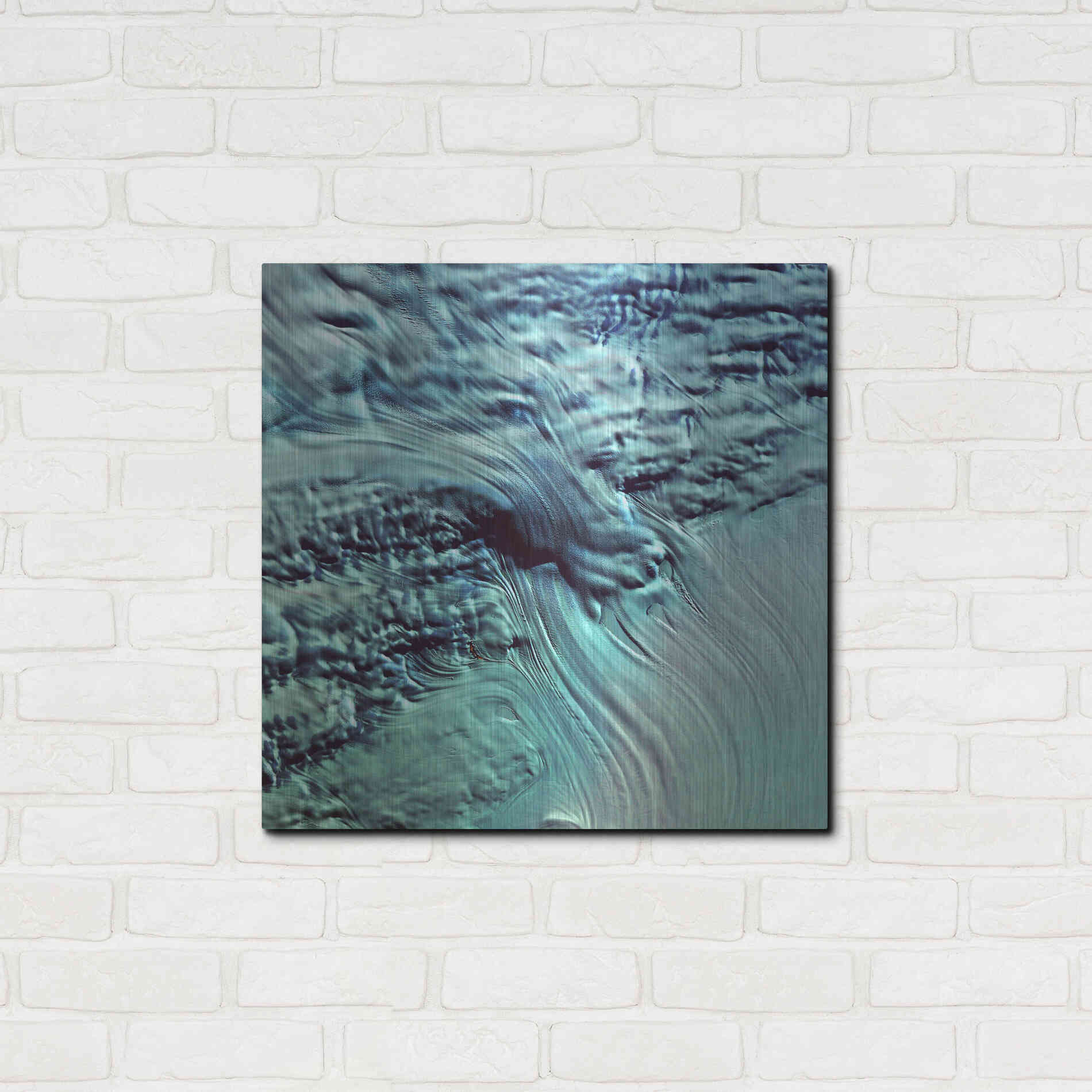 Luxe Metal Art 'Earth as Art: Lambert Glacier' Metal Wall Art,24x24