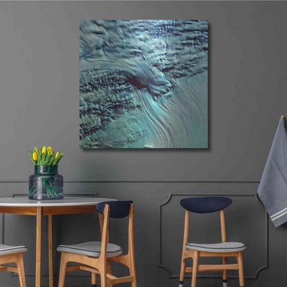 Luxe Metal Art 'Earth as Art: Lambert Glacier' Metal Wall Art,36x36