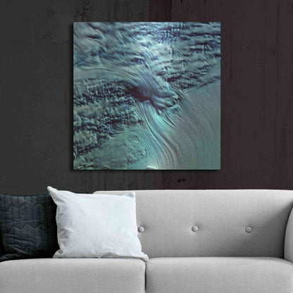 Luxe Metal Art 'Earth as Art: Lambert Glacier' Metal Wall Art,36x36