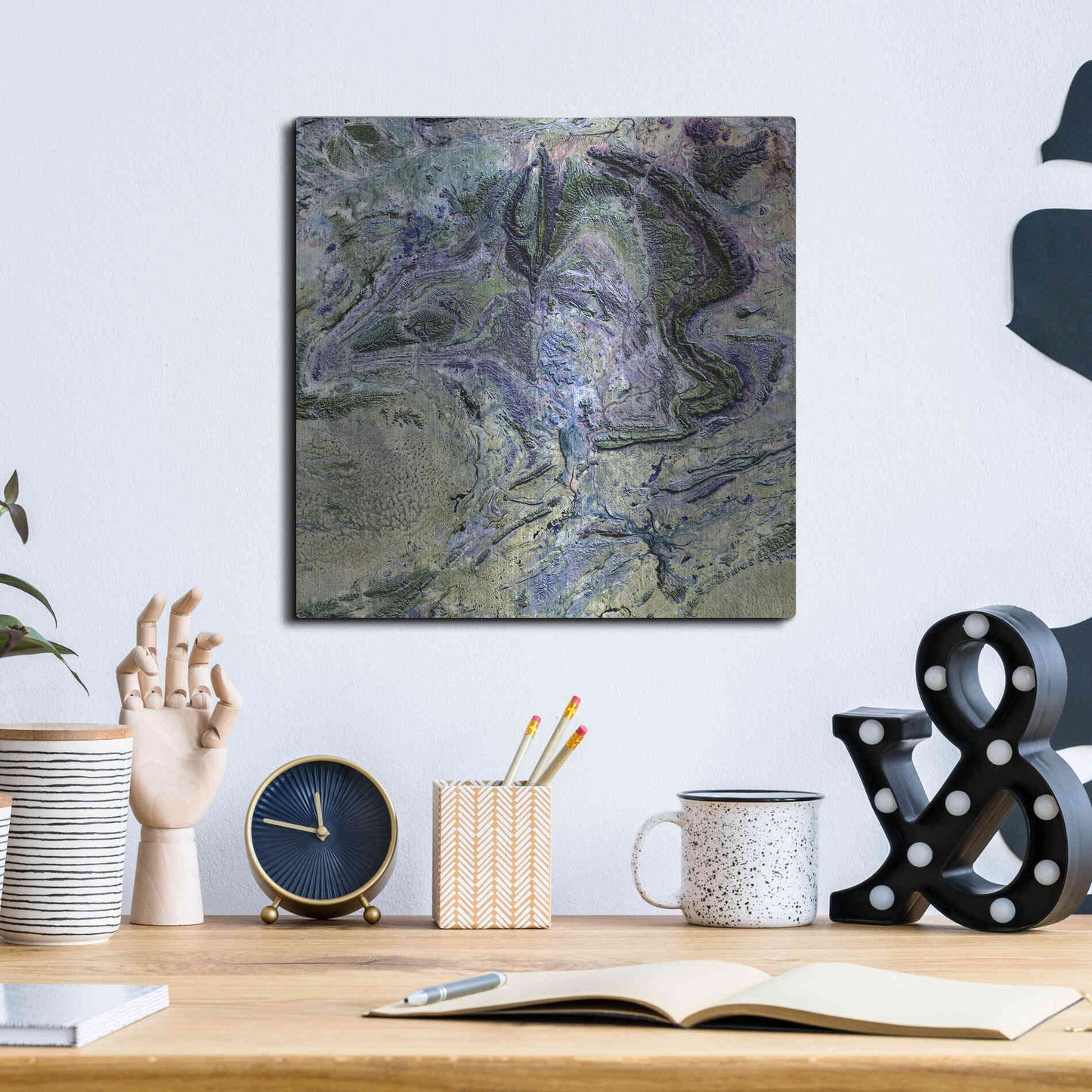 Luxe Metal Art 'Earth as Art: MacDonnel Ranges' Metal Wall Art,12x12