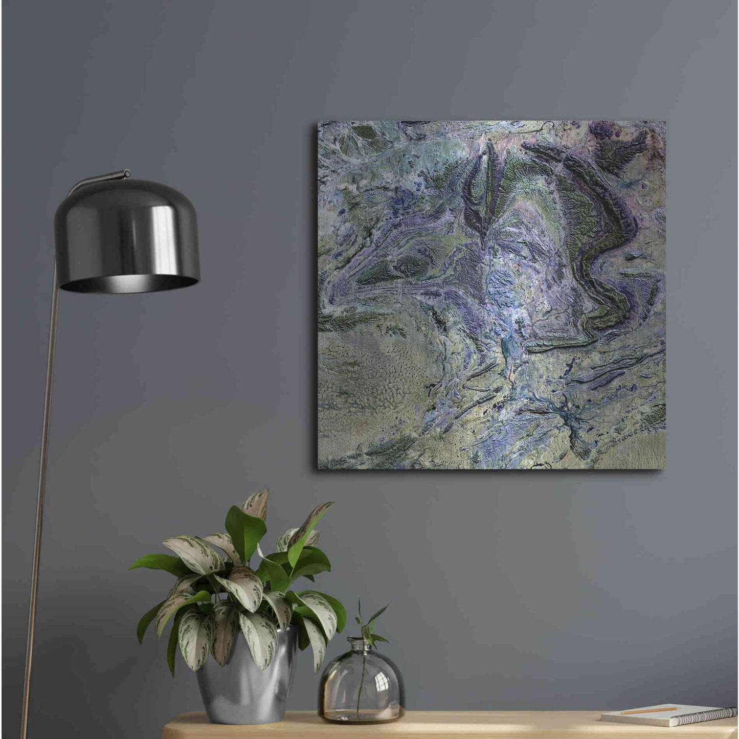 Luxe Metal Art 'Earth as Art: MacDonnel Ranges' Metal Wall Art,24x24