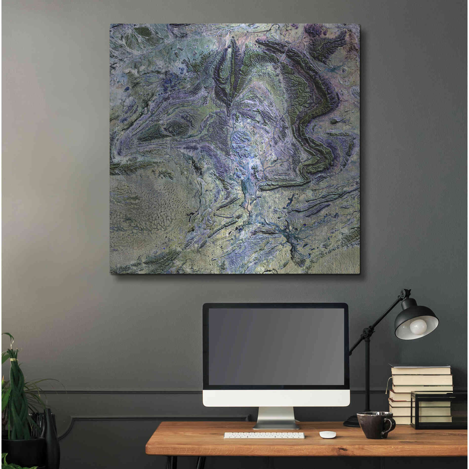 Luxe Metal Art 'Earth as Art: MacDonnel Ranges' Metal Wall Art,36x36