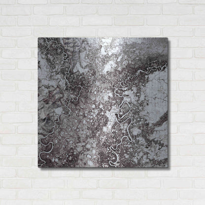 Luxe Metal Art 'Earth as Art: Mayn River' Metal Wall Art,36x36