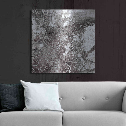 Luxe Metal Art 'Earth as Art: Mayn River' Metal Wall Art,36x36