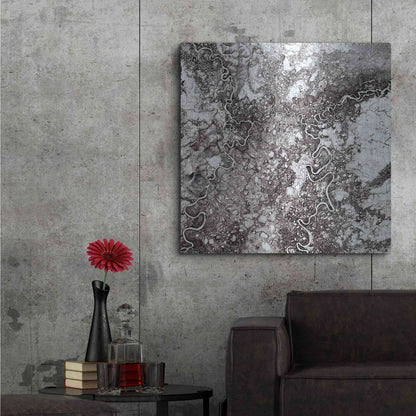Luxe Metal Art 'Earth as Art: Mayn River' Metal Wall Art,36x36