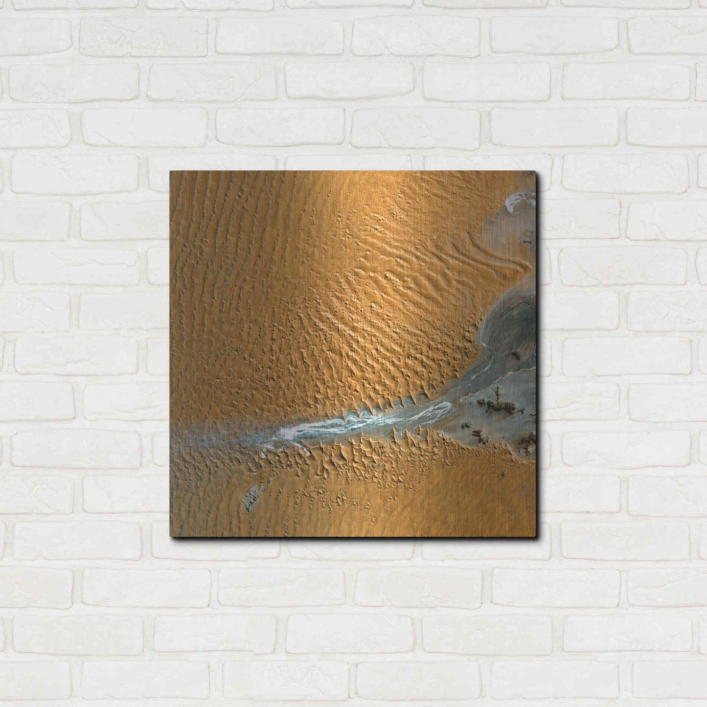 Luxe Metal Art 'Earth as Art: Namib Desert' Metal Wall Art,24x24