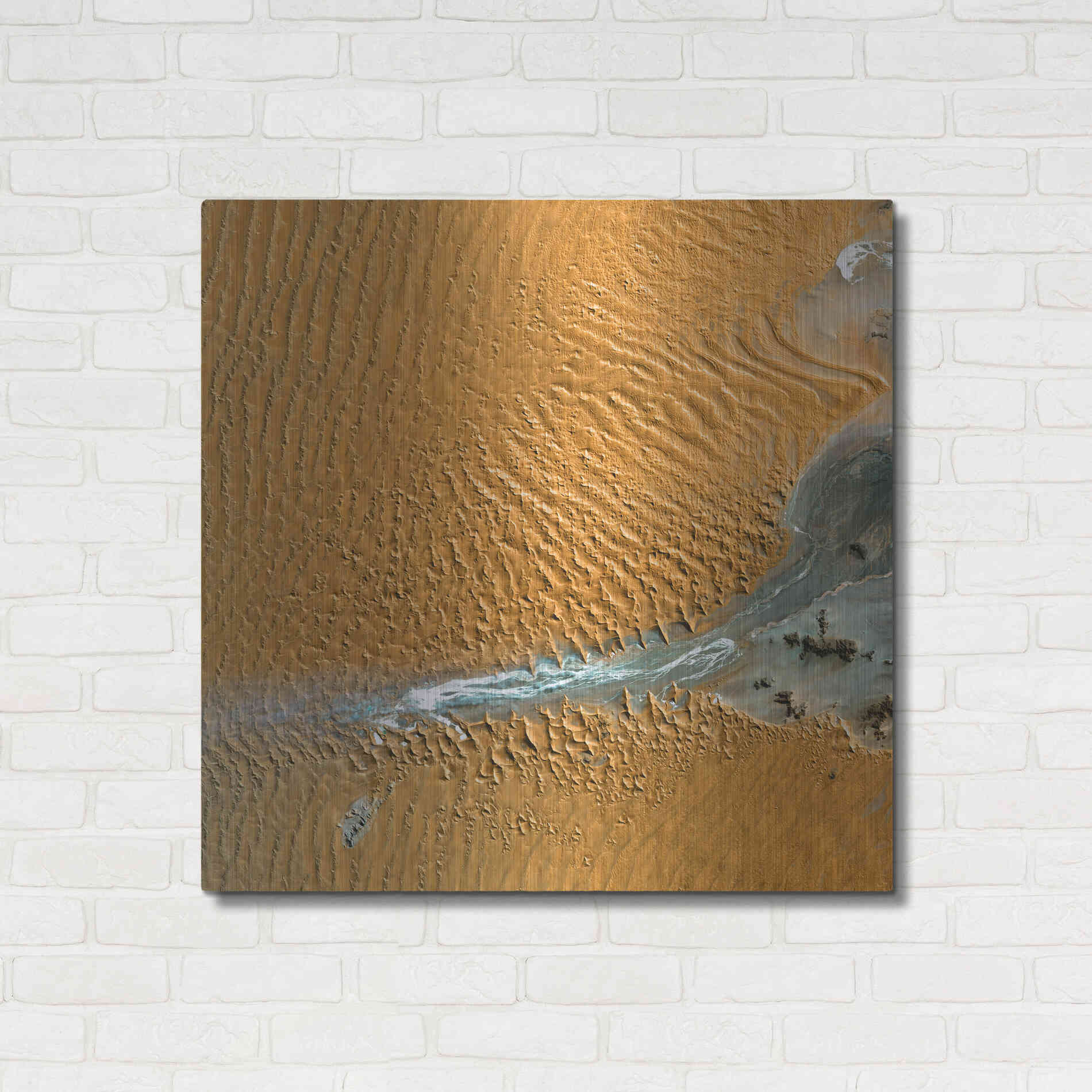 Luxe Metal Art 'Earth as Art: Namib Desert' Metal Wall Art,36x36