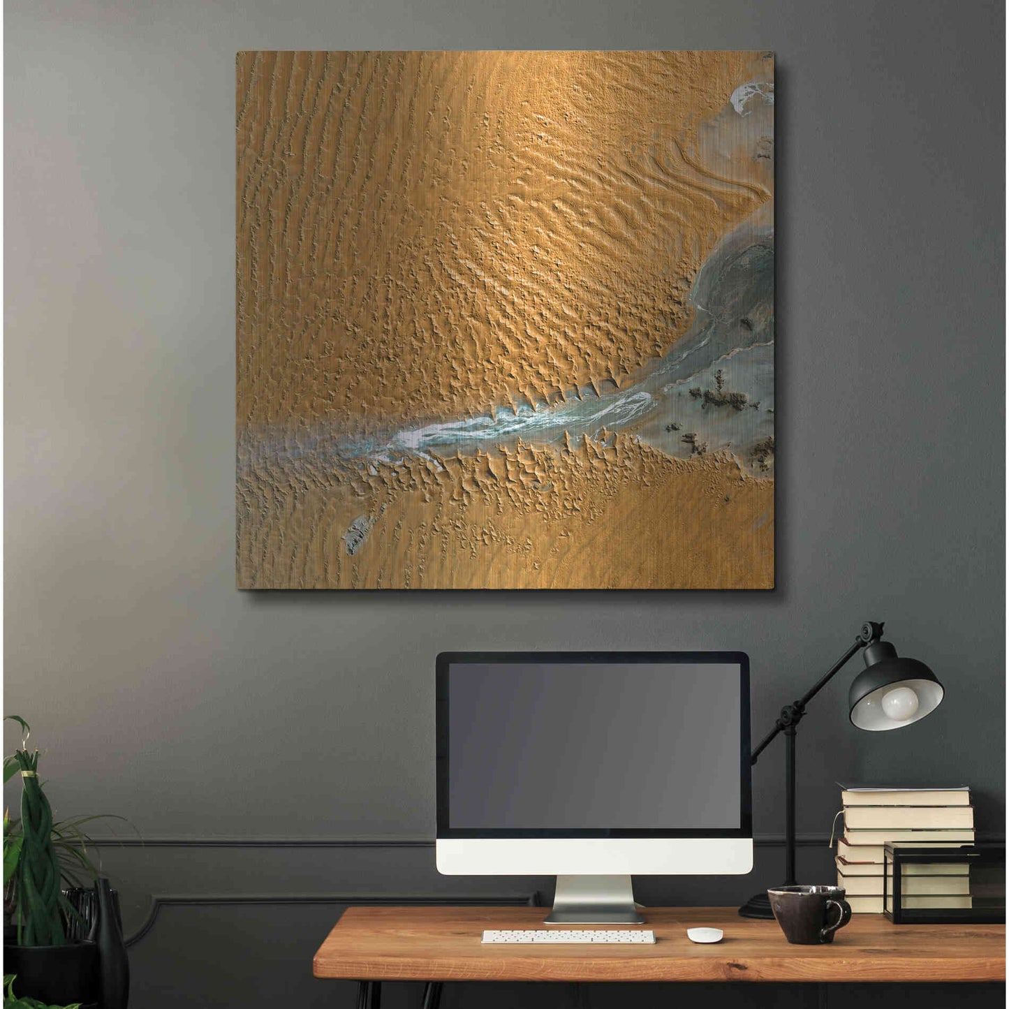 Luxe Metal Art 'Earth as Art: Namib Desert' Metal Wall Art,36x36