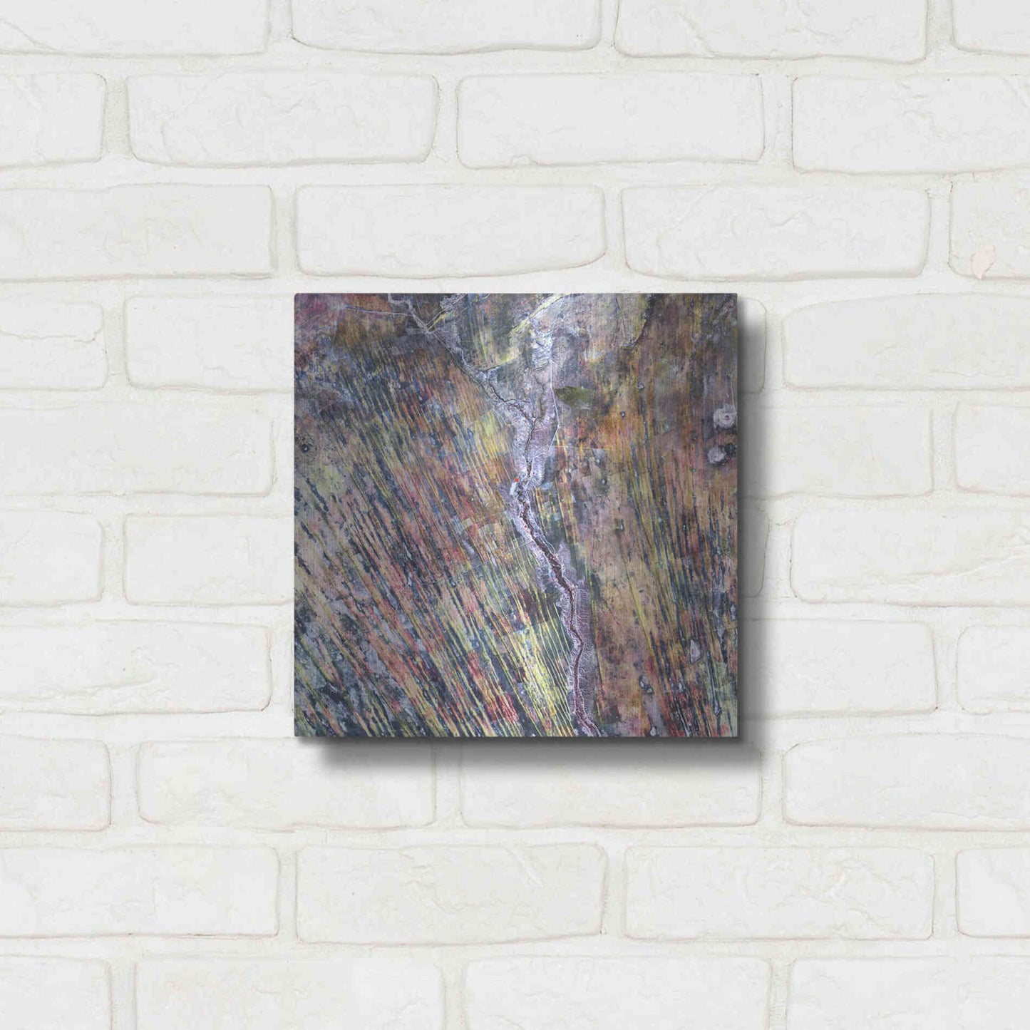 Luxe Metal Art 'Earth as Art: The Optimist' Metal Wall Art,12x12