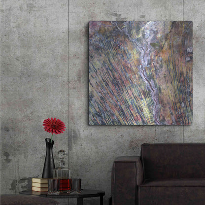 Luxe Metal Art 'Earth as Art: The Optimist' Metal Wall Art,36x36