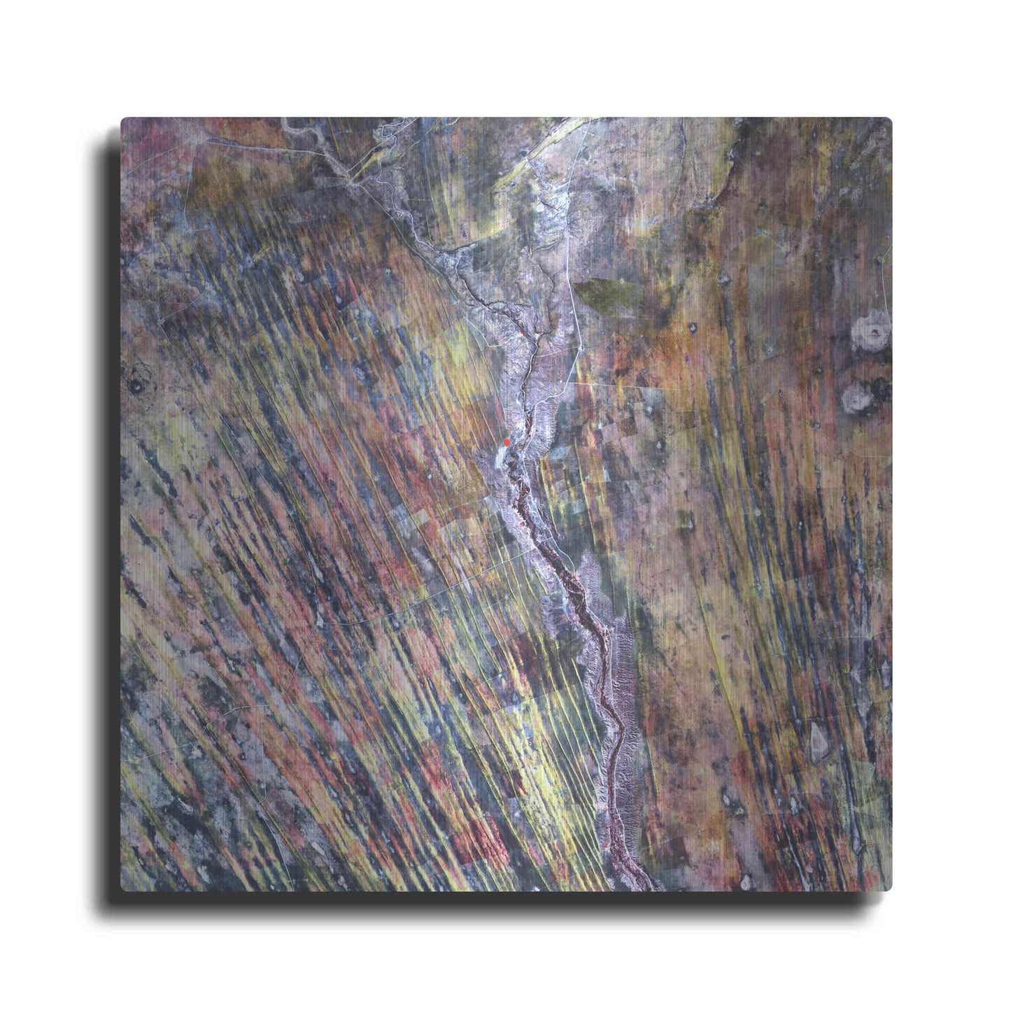 Luxe Metal Art 'Earth as Art: The Optimist' Metal Wall Art