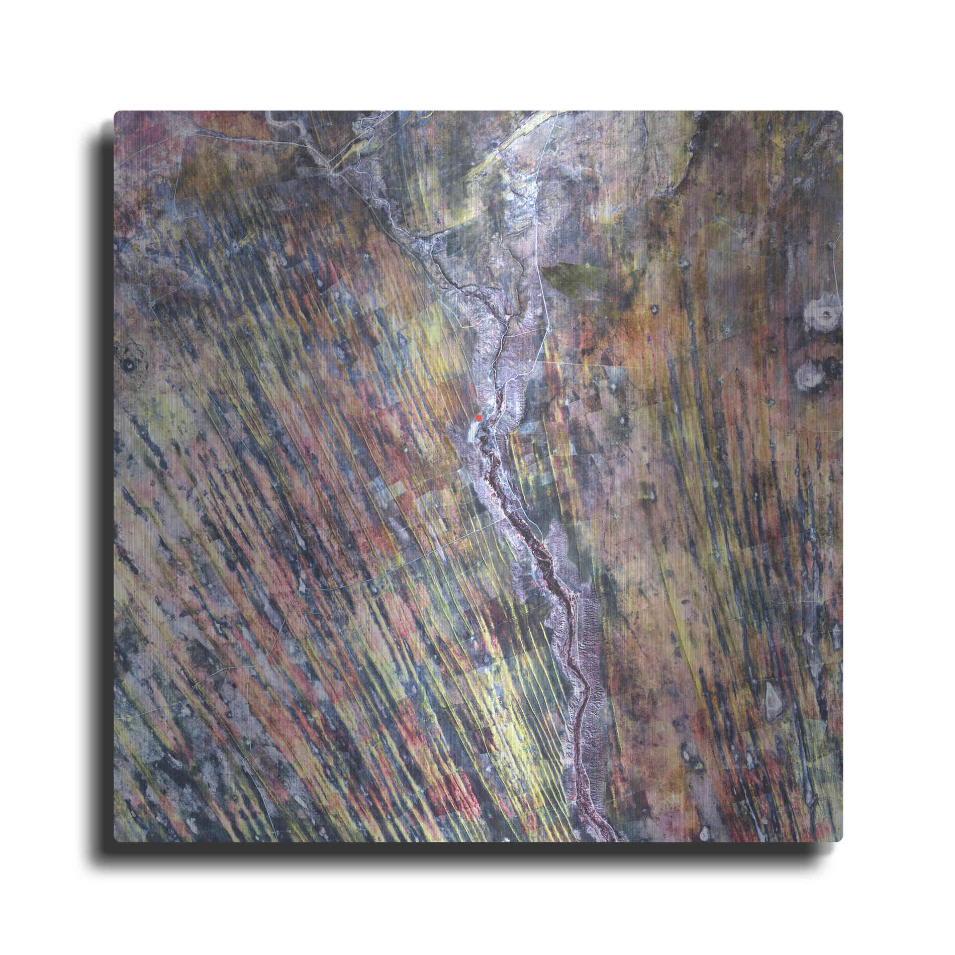 Luxe Metal Art 'Earth as Art: The Optimist' Metal Wall Art