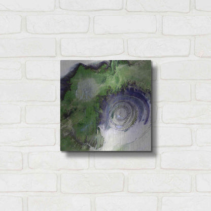 Luxe Metal Art 'Earth as Art: Richat Structure' Metal Wall Art,12x12
