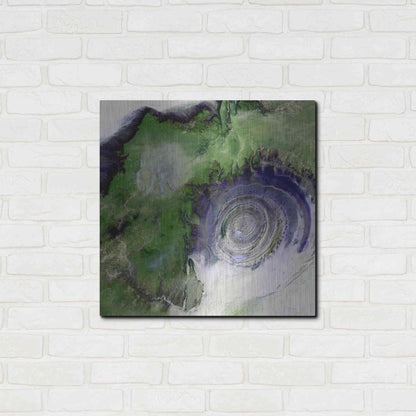 Luxe Metal Art 'Earth as Art: Richat Structure' Metal Wall Art,24x24
