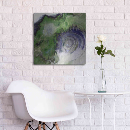 Luxe Metal Art 'Earth as Art: Richat Structure' Metal Wall Art,24x24
