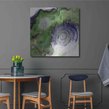 Luxe Metal Art 'Earth as Art: Richat Structure' Metal Wall Art,36x36