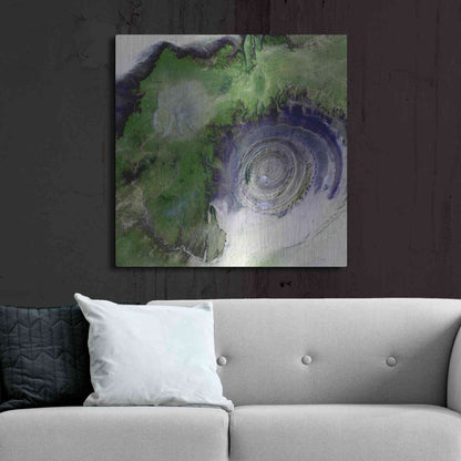 Luxe Metal Art 'Earth as Art: Richat Structure' Metal Wall Art,36x36