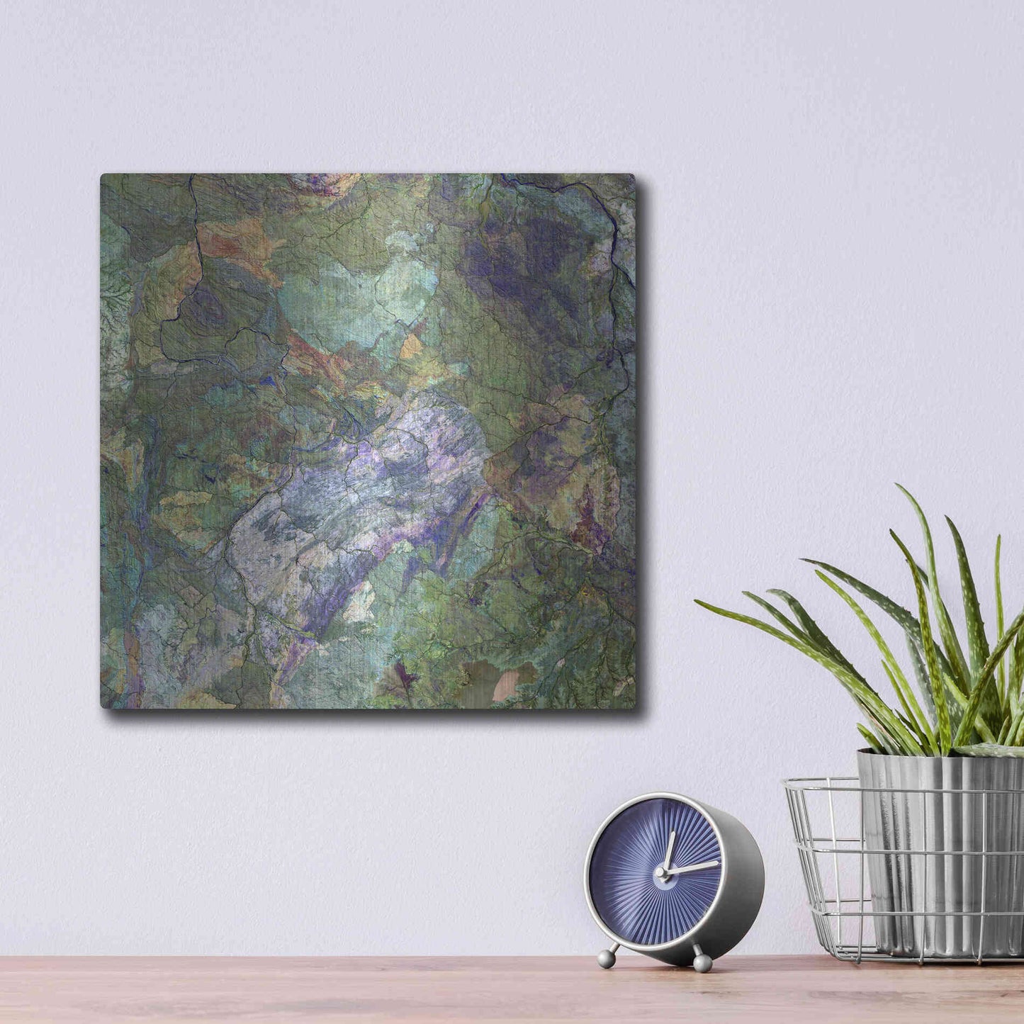 Luxe Metal Art 'Earth as Art: Great Sandy Desert' Metal Wall Art,12x12