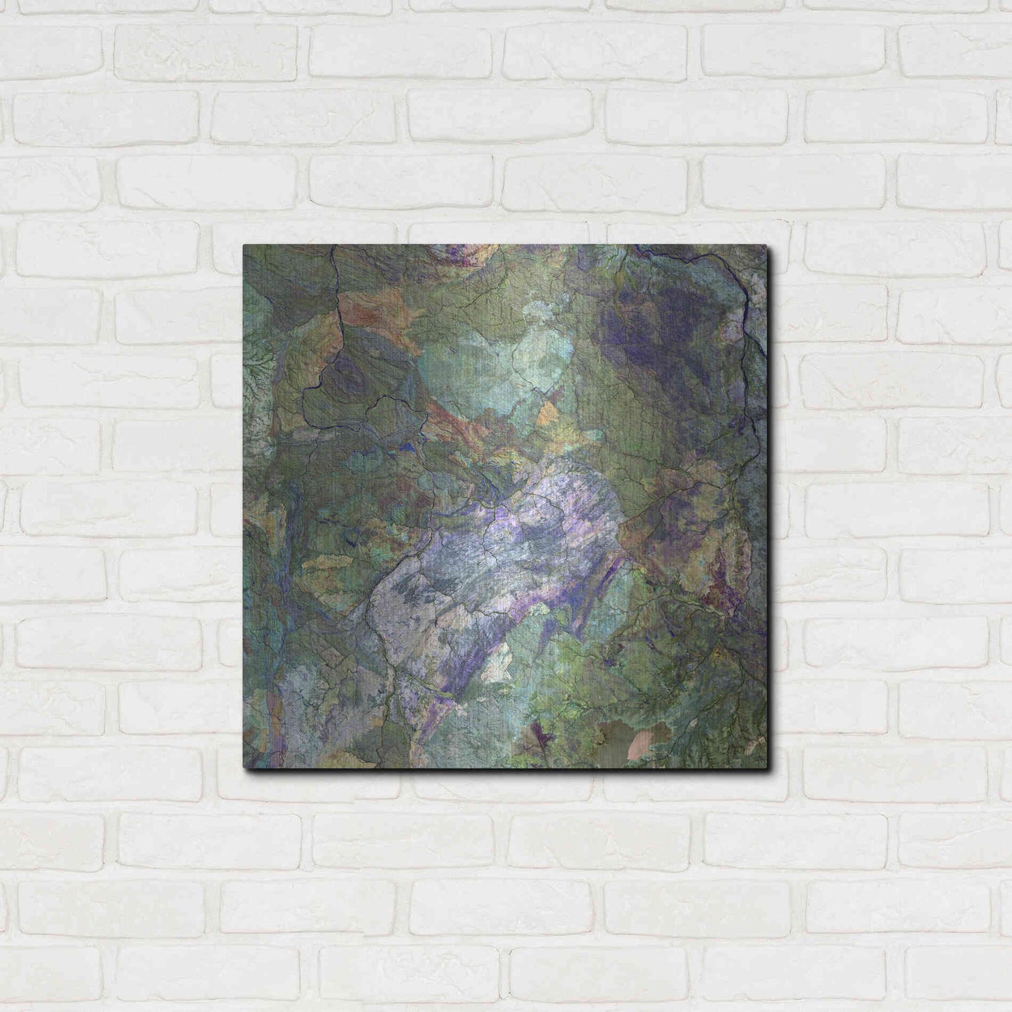 Luxe Metal Art 'Earth as Art: Great Sandy Desert' Metal Wall Art,24x24