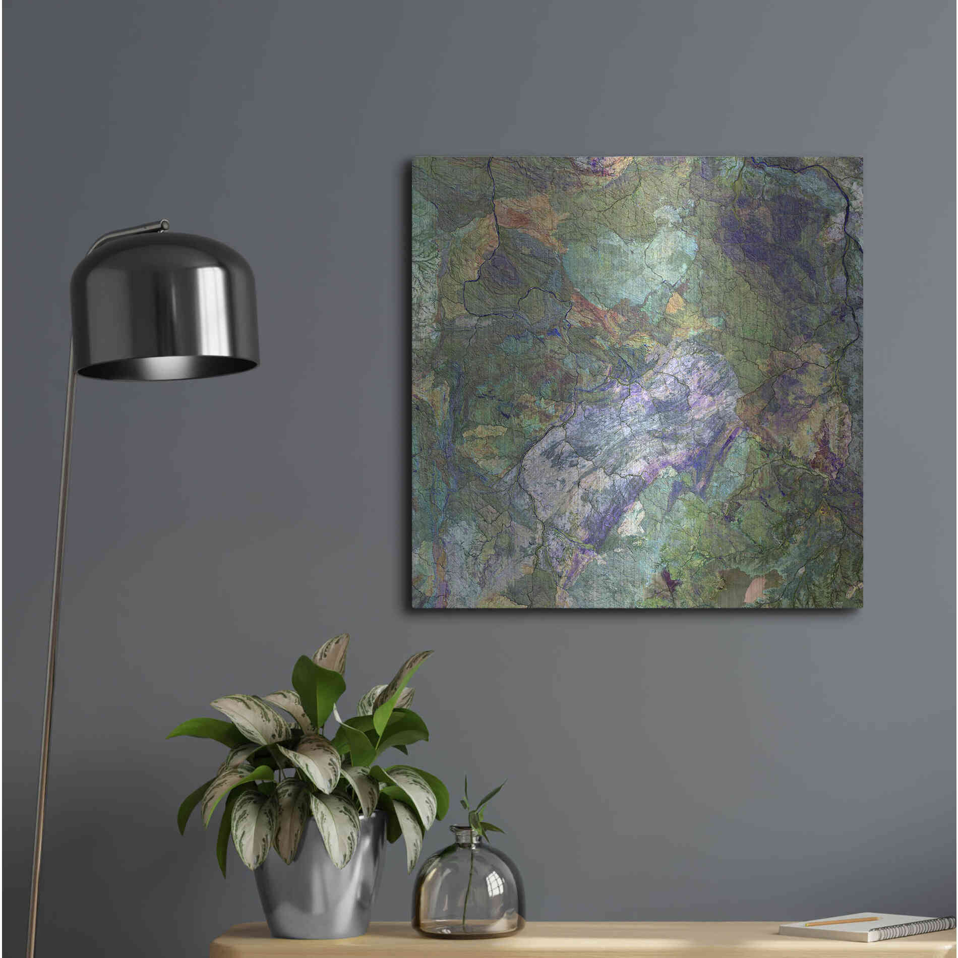 Luxe Metal Art 'Earth as Art: Great Sandy Desert' Metal Wall Art,24x24