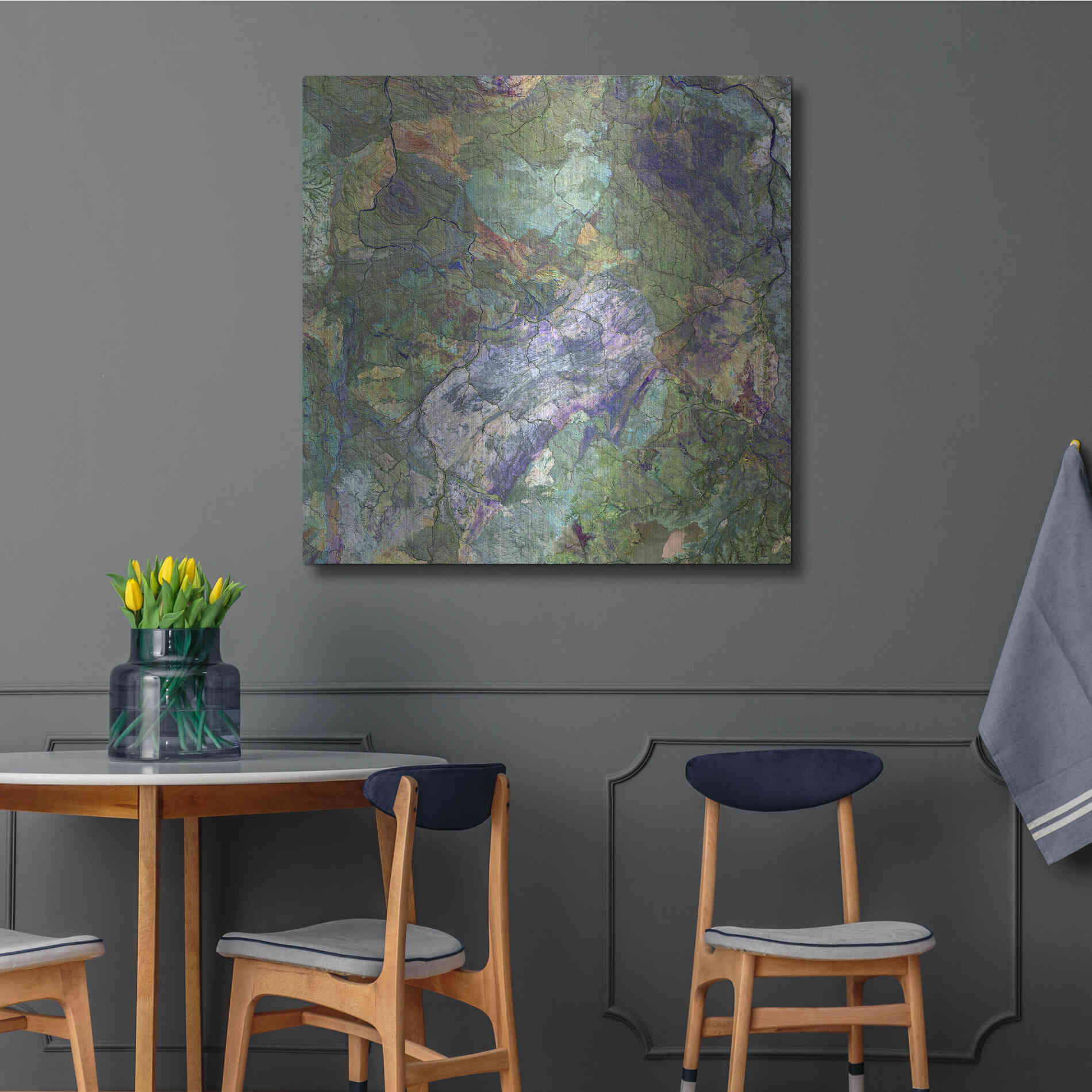 Luxe Metal Art 'Earth as Art: Great Sandy Desert' Metal Wall Art,36x36