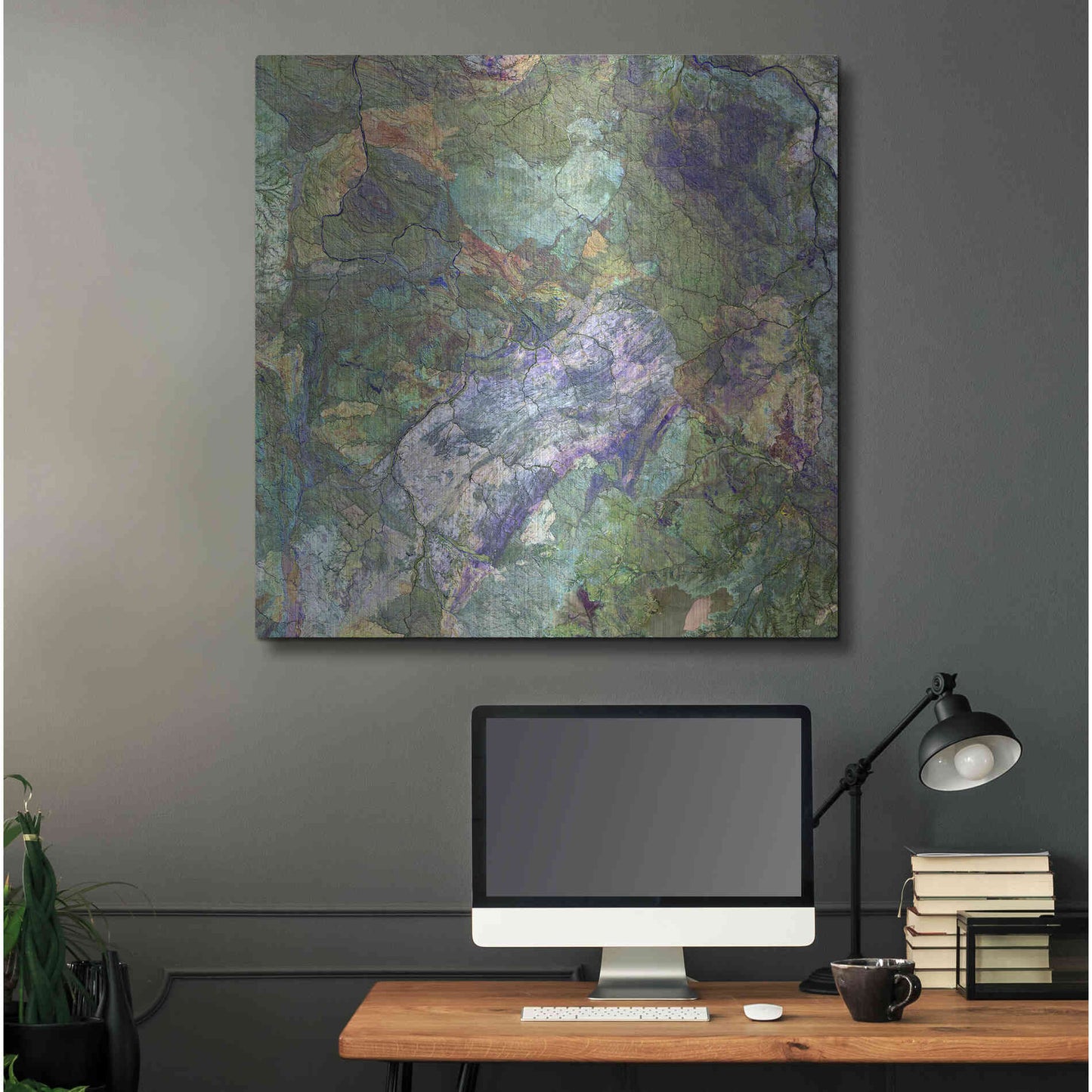 Luxe Metal Art 'Earth as Art: Great Sandy Desert' Metal Wall Art,36x36