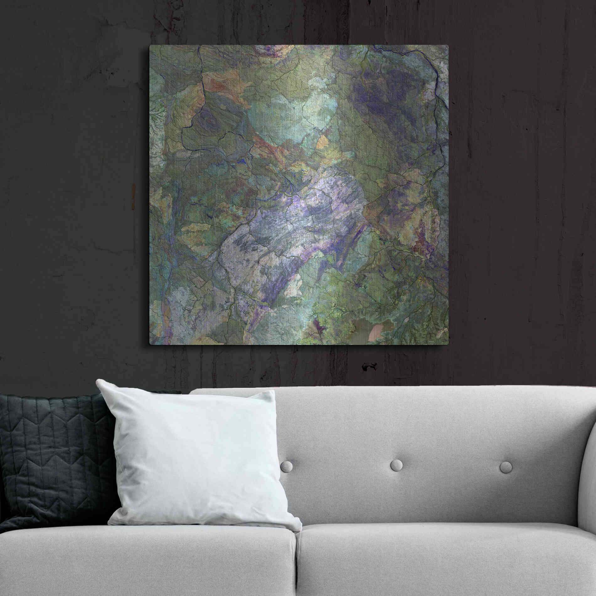 Luxe Metal Art 'Earth as Art: Great Sandy Desert' Metal Wall Art,36x36